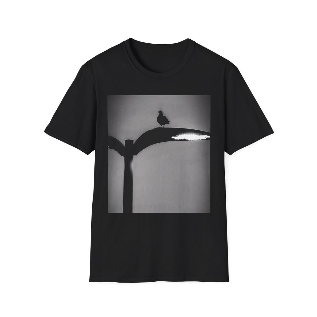 Bird Silhouette Tee — Minimal Coastal Bird Shadow T-Shirt