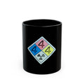 Hazard Diamond Coffee Mug — Colorful HMIS 4/4/4 Radioactive Safety Design (11oz/15oz)