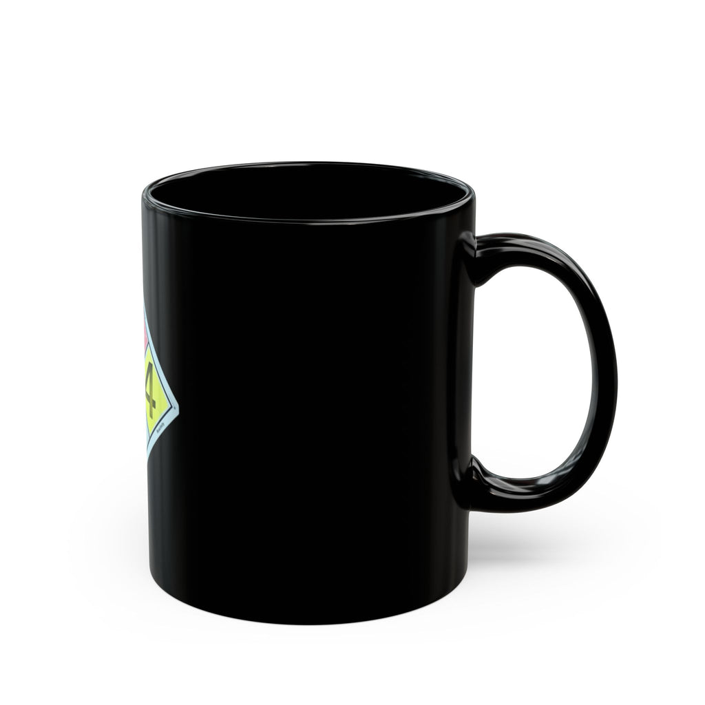 Hazard Diamond Coffee Mug — Colorful HMIS 4/4/4 Radioactive Safety Design (11oz/15oz)