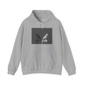 Twins Birds Contrast Hoodie – Monochrome Bird Art Pullover